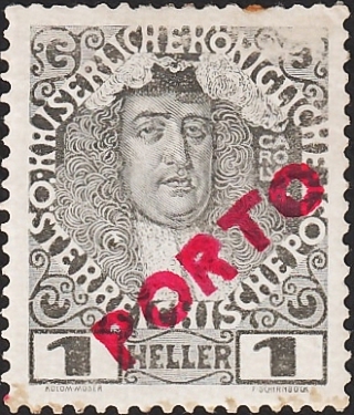Австрия 1916 год . Император Карл VI (1711-40) .